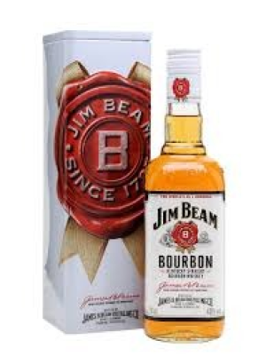 Jim Beam Bourbon Whiskey 1 Litre - Bourbon Whiskey 1 Litre